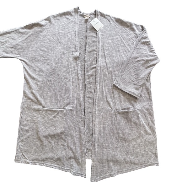 NWT Donni drape front sandwash cardigan neutral colours one size - Picture 7 of 15